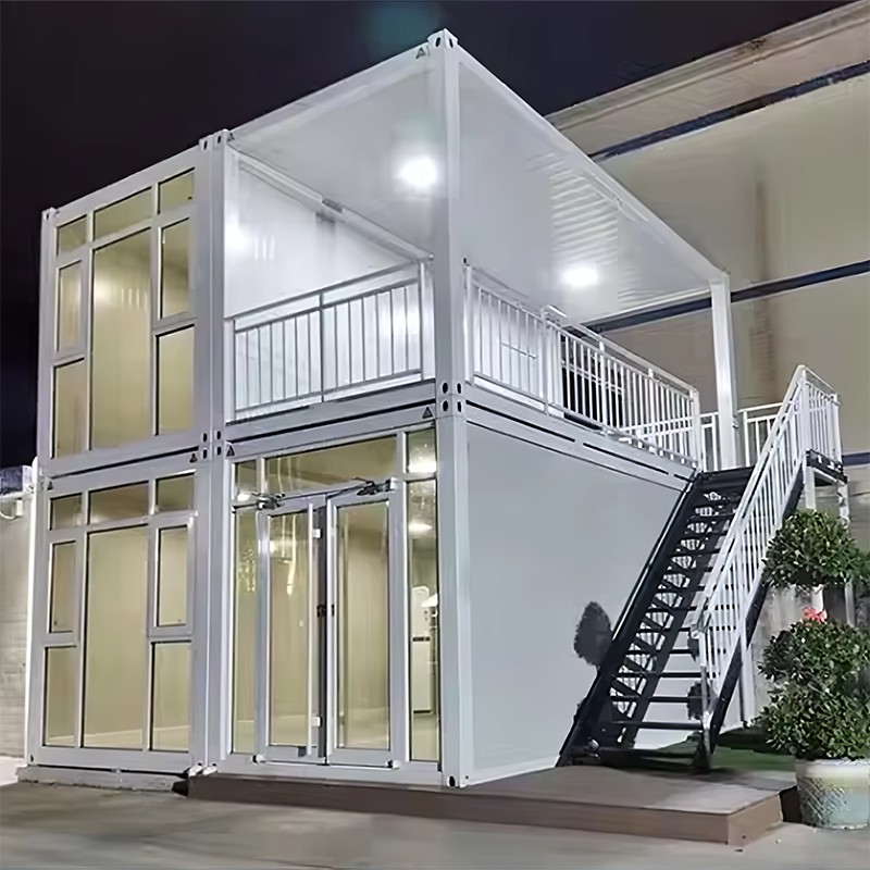 Glascontainerhus i två våningar Glascontainerhus i två våningar