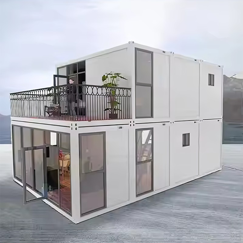 Glascontainerhus i två våningar Glascontainerhus i två våningar